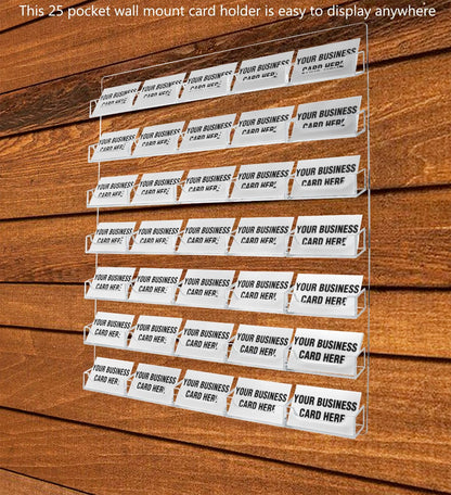 35 Pocket Hanging Business Card Holder