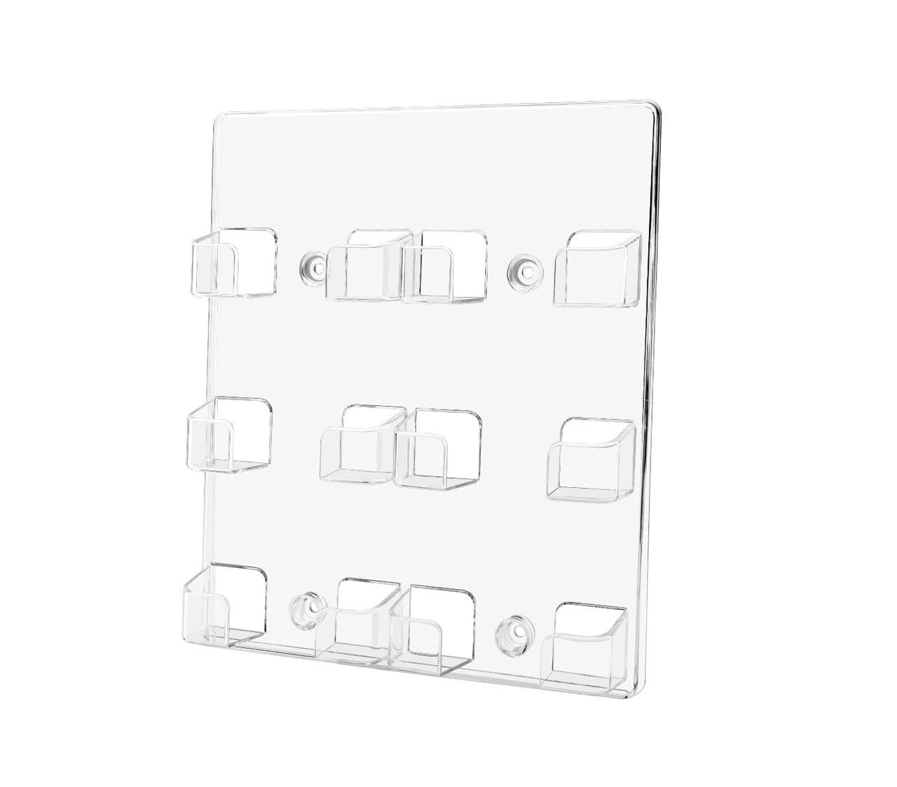 6 Pocket Business Card Display Rack Multi Slot Wall Mount