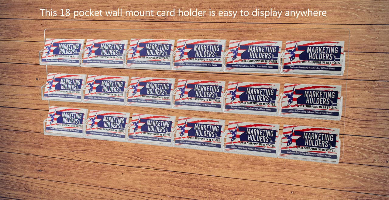 18 Pocket Hanging Business and Gift Card Holder