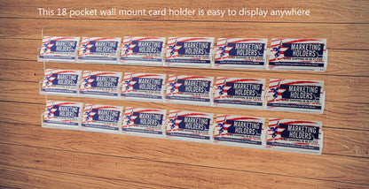 18 Pocket Hanging Business and Gift Card Holder