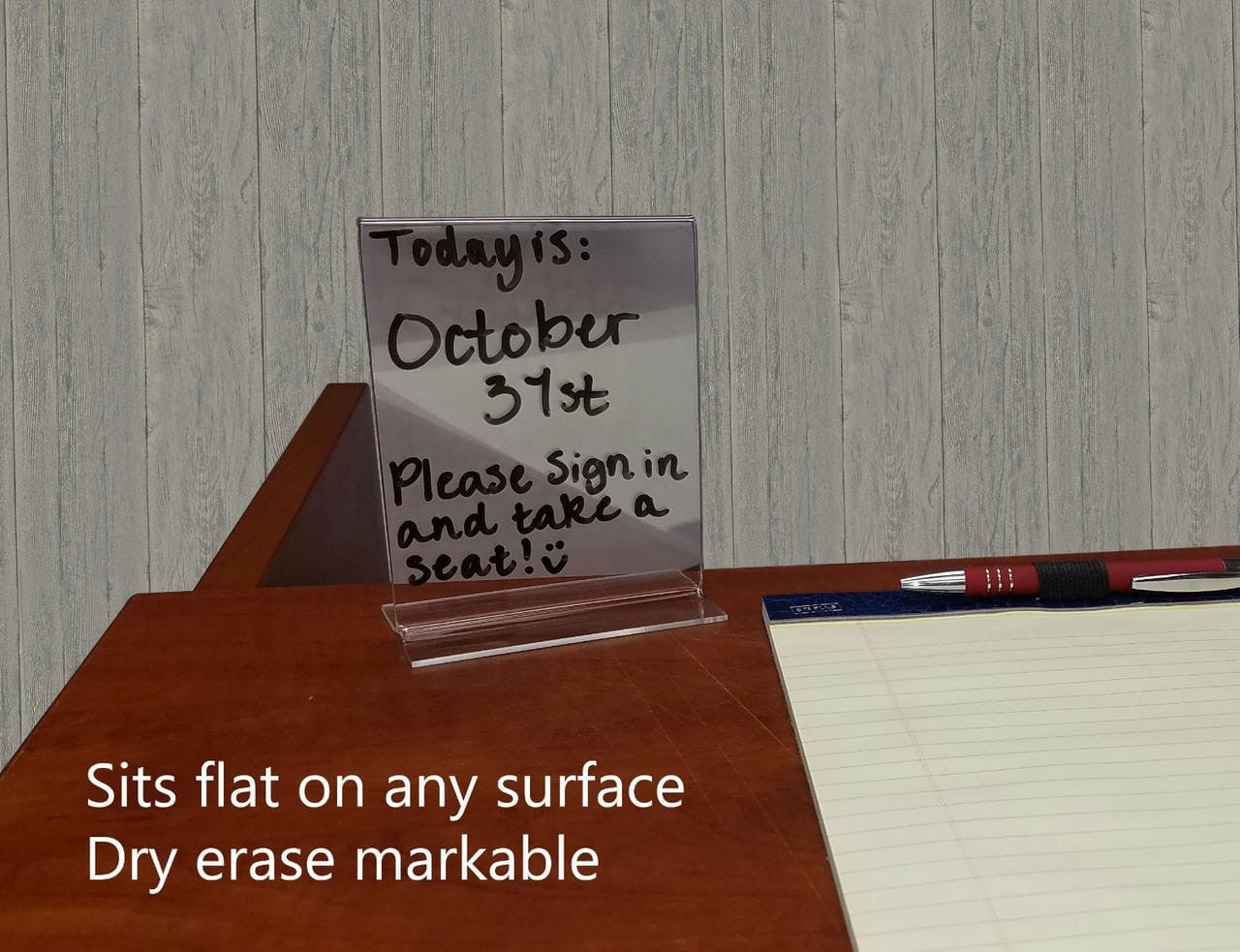 Retail Business Office Sign Holder Tabletop Display