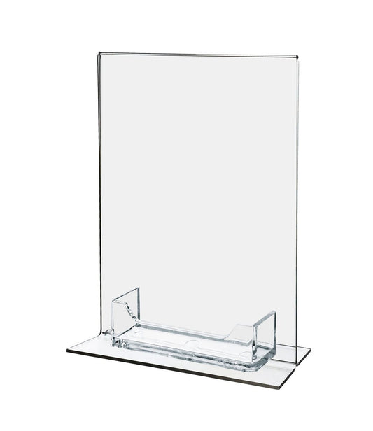 5"W x 7"H Business Office Sign Stand with Appointment Card Holder