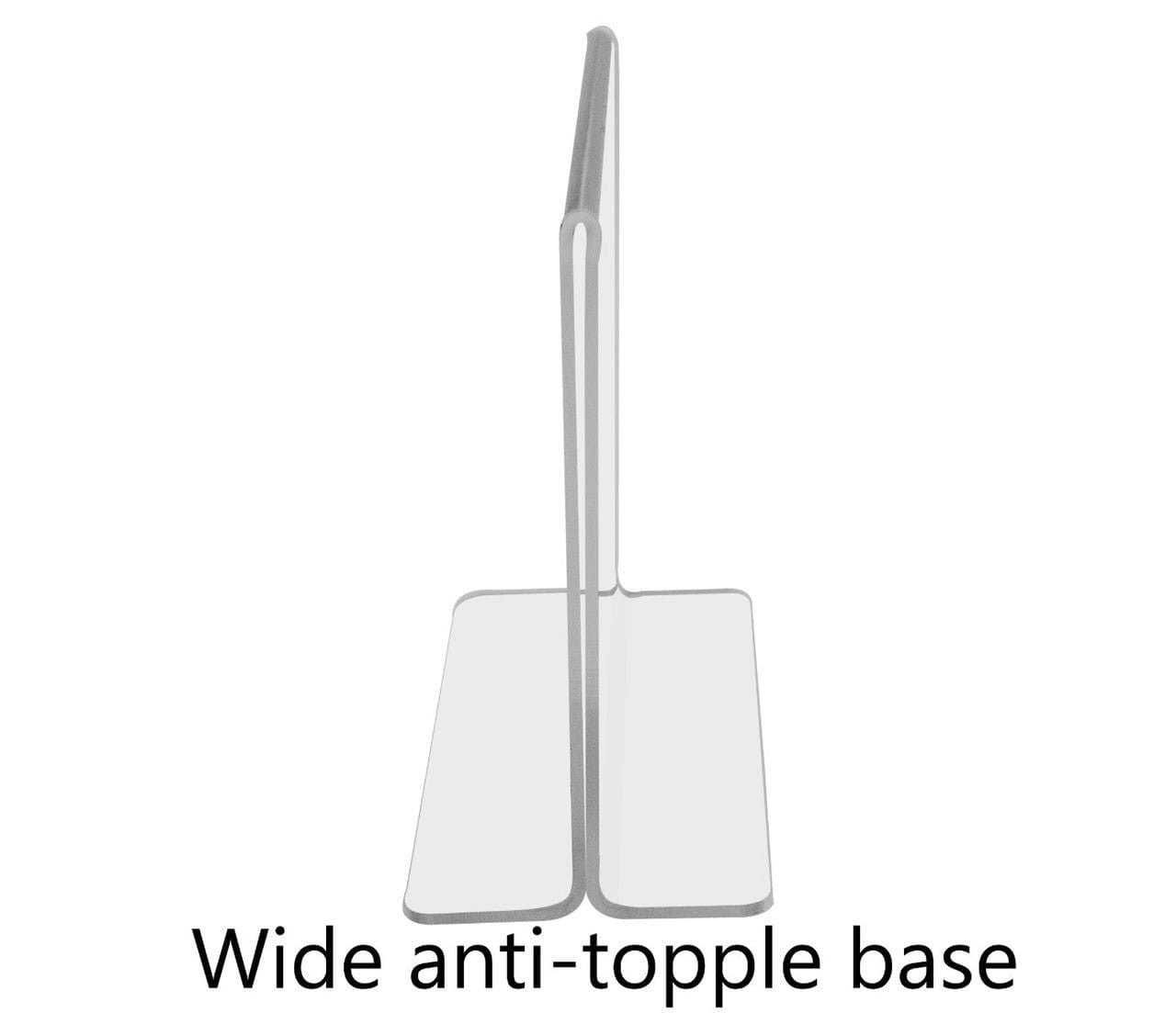 Sign Holder 6"W x 4"H Double Sided Bottom Load Table Tent