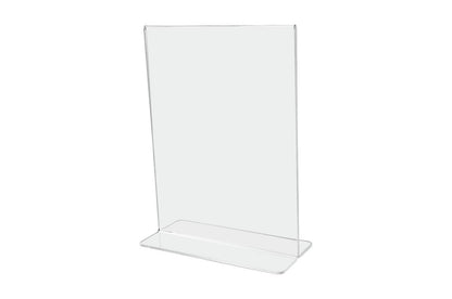 Sign Holder 6"W x 8"H Double Sided Bottom Load Table Tent