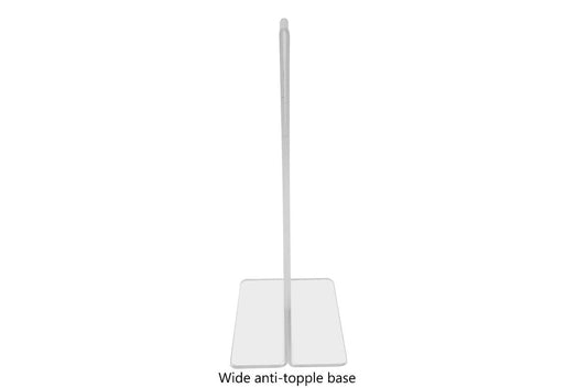 Eight Inch Wide Sign Frame Bottom Loading Double Sided Clear Acrylic Countertop Tabletop Holder Side View