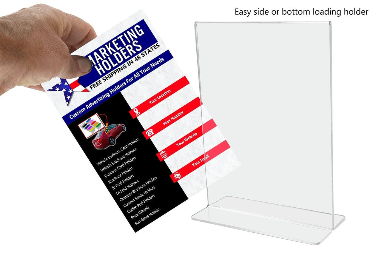 Easy side or bottom loading holder