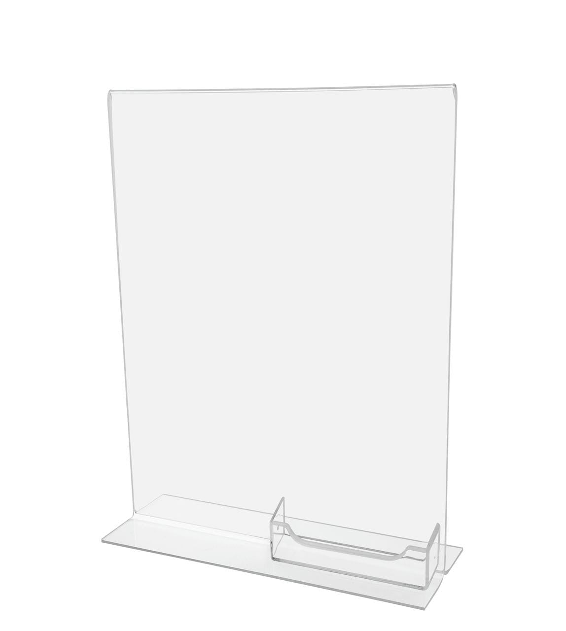 Eight and A Half Inch Wide by Eleven Inch High Table Sign Display front view