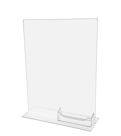 Eight and A Half Inch Wide by Eleven Inch High Table Sign Display front view