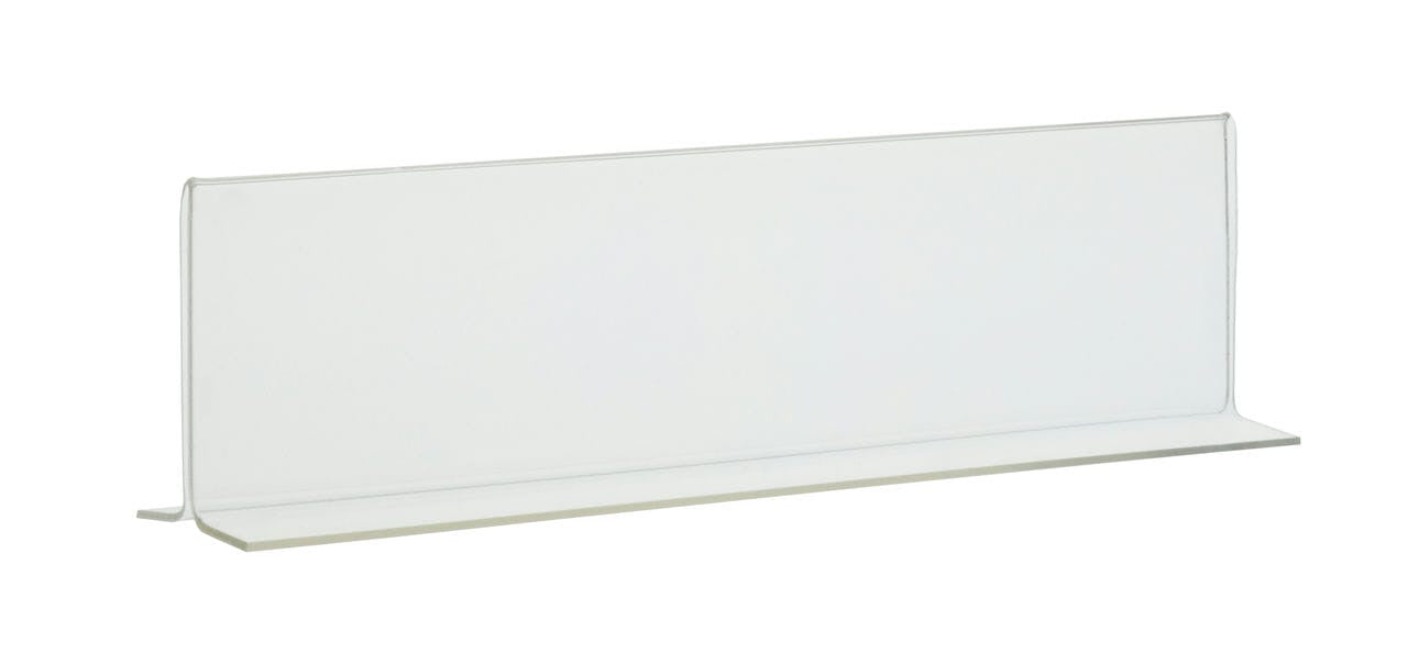 Eight Inch Wide Sign Frame Bottom Load Double Sided Clear Acrylic Countertop Tabletop Holder