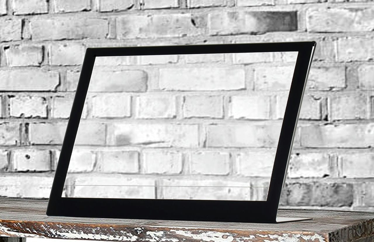 Graphic Media Flyer Display Sign Holder with Black Border