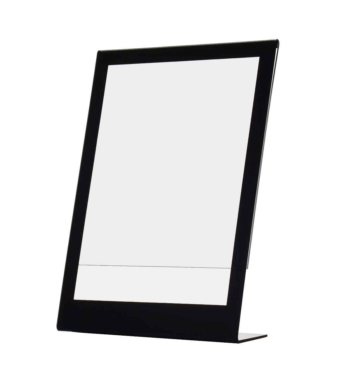 Eight and A Half Inch Wide Sign Holder with Black Border Ad Display Frame