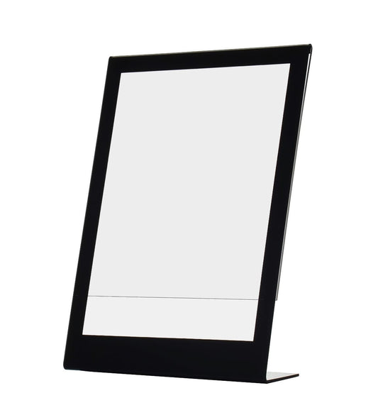 Eight and A Half Inch Wide Sign Holder with Black Border Ad Display Frame