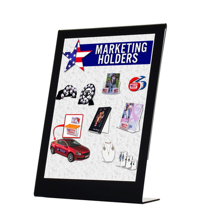 Clear and Black Ad Frame Retail Sign Display