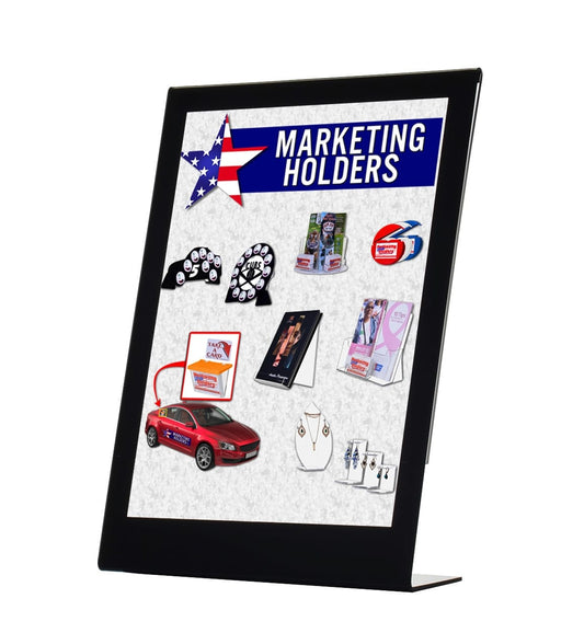 8.5"W x 11"H Sign Holder with Black Border Ad Display Frame