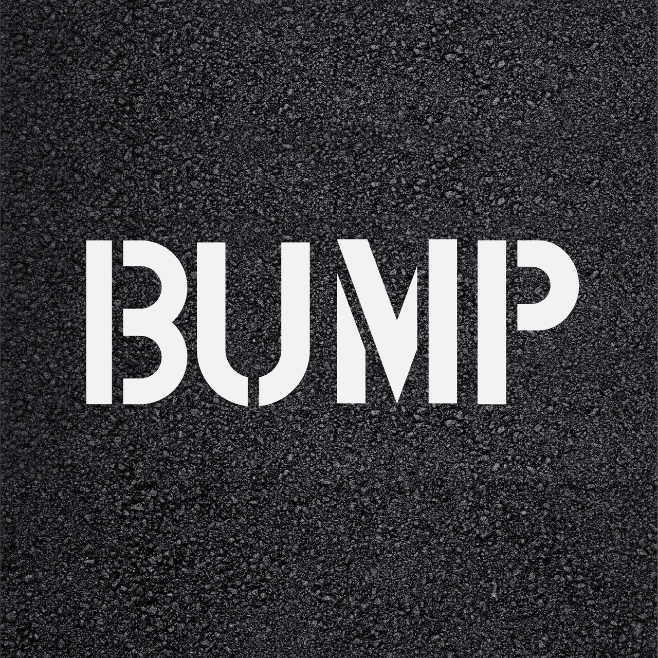 BUMP Stencil for Traffic Lanes and Roadways