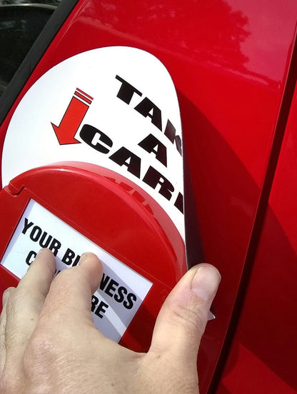 Card Caddie Magnetic Vehicle and Outdoor Business Card Holder