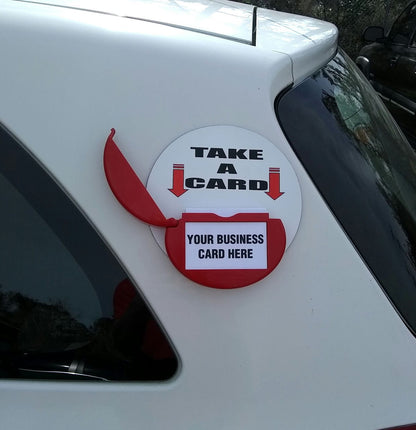 Card Caddie Magnetic Vehicle and Outdoor Business Card Holder