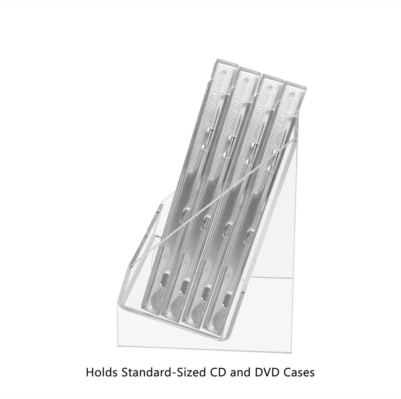 Holds standard sized CD and DVD cases