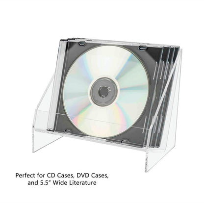 CD DVD Holder Countertop 5.75"W Multimedia Display Bin