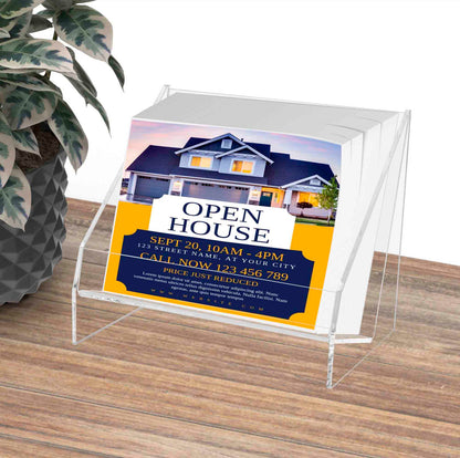 CD DVD Holder Countertop 5.75"W Multimedia Display Bin