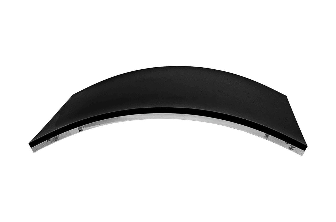 Sign Holder with Black Back Curved Tabletop/Countertop Display
