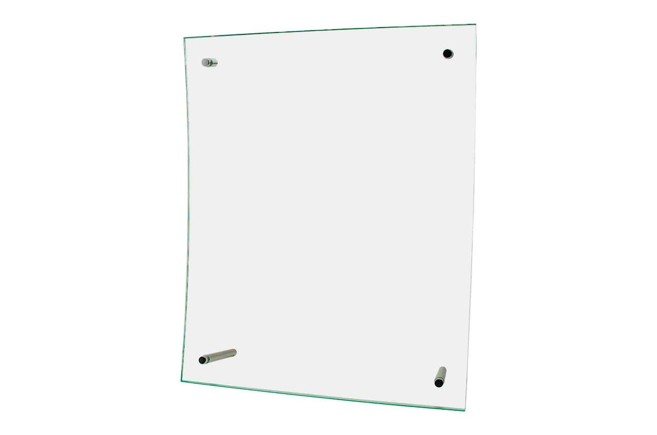 Eight and a half inch wide by Eleven Inch High Curved Green Edged Sign Holder Made for Vertical or Horizontal Picture Displays