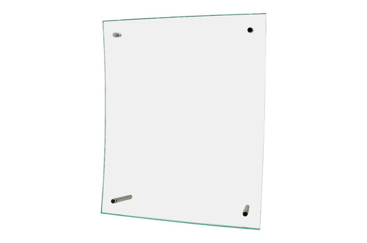 8.5"W x 11"H Sign Holder Curved Green Edged Picture Display
