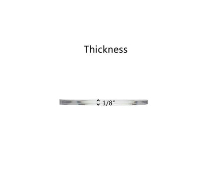 Blank Discs 3" Clear Acrylic Circle Craft Supplies .220" Thick 10 Pack