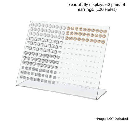 Earring Holder 6"H Display Stand Slant Back Jewelry 240 Holes