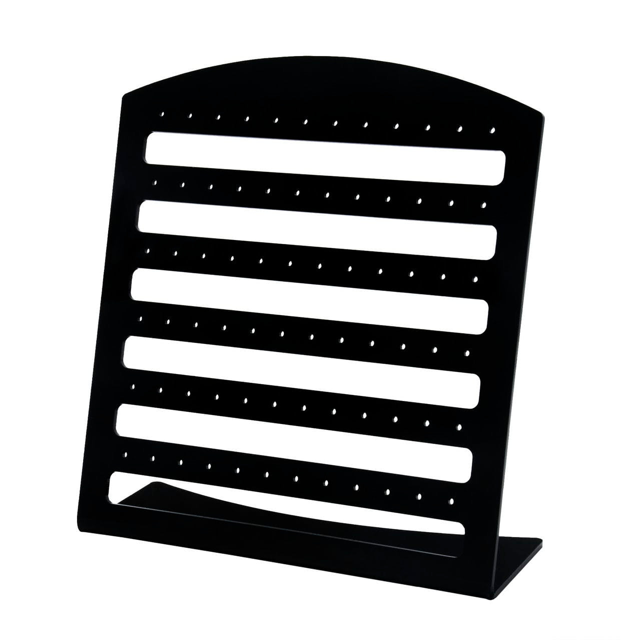 Seven Inch High Earring Jewelry Display Showcase Display Stand Black Thirty Six Pair