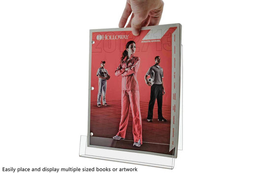 Clear Acrylic Easel 8.5" x 11" Countertop J Stand