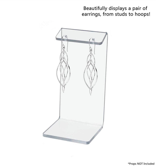 4"H Jewelry Earring Holder Counter Display Stand Large Acrylic
