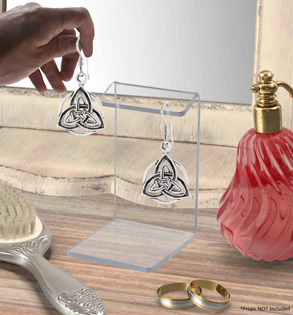 Three Inch High Medium Earring Display Stand Jewelry Holder Acrylic