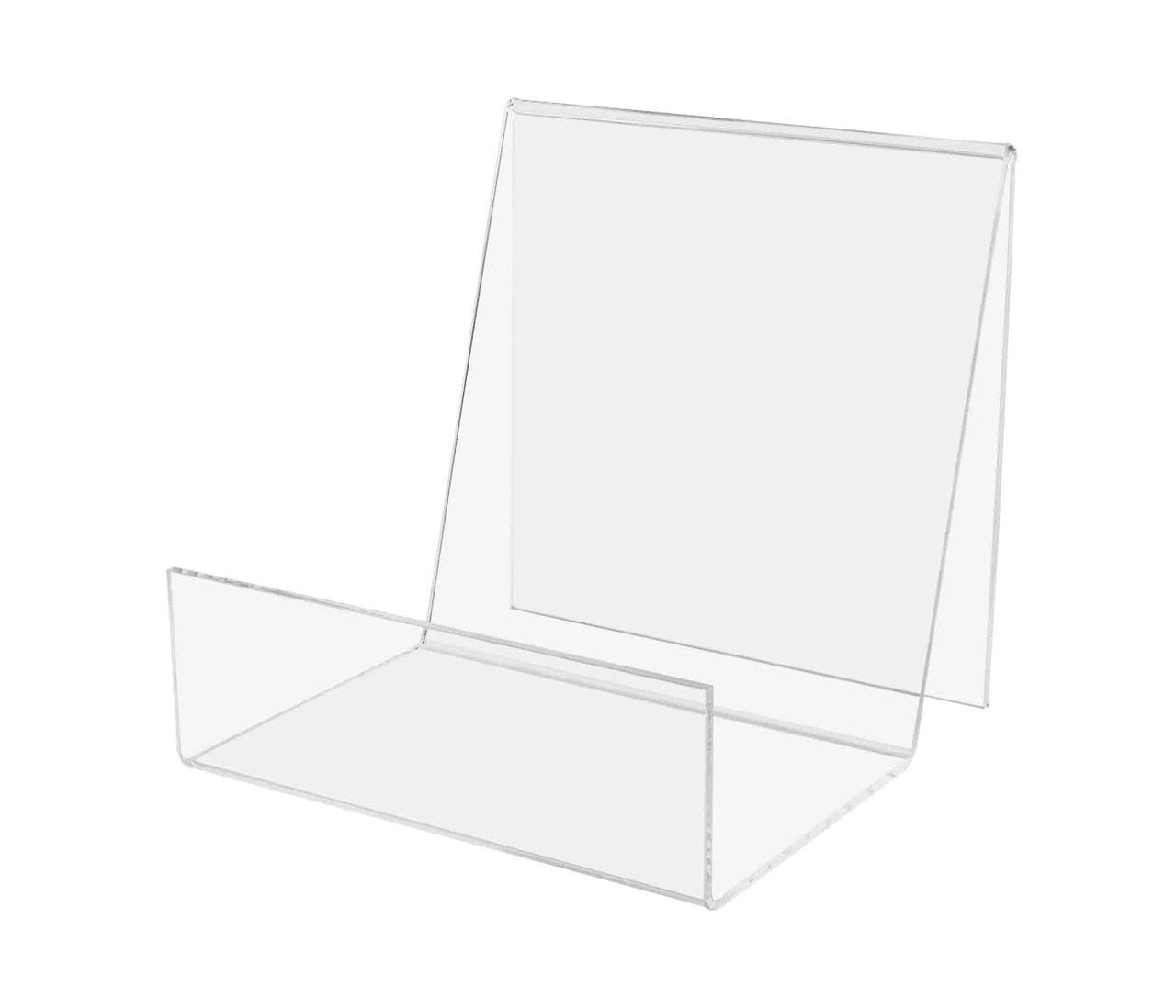 Six Inches Easel with four inch Front Pocket Clear Acrylic Desktop or Countertop