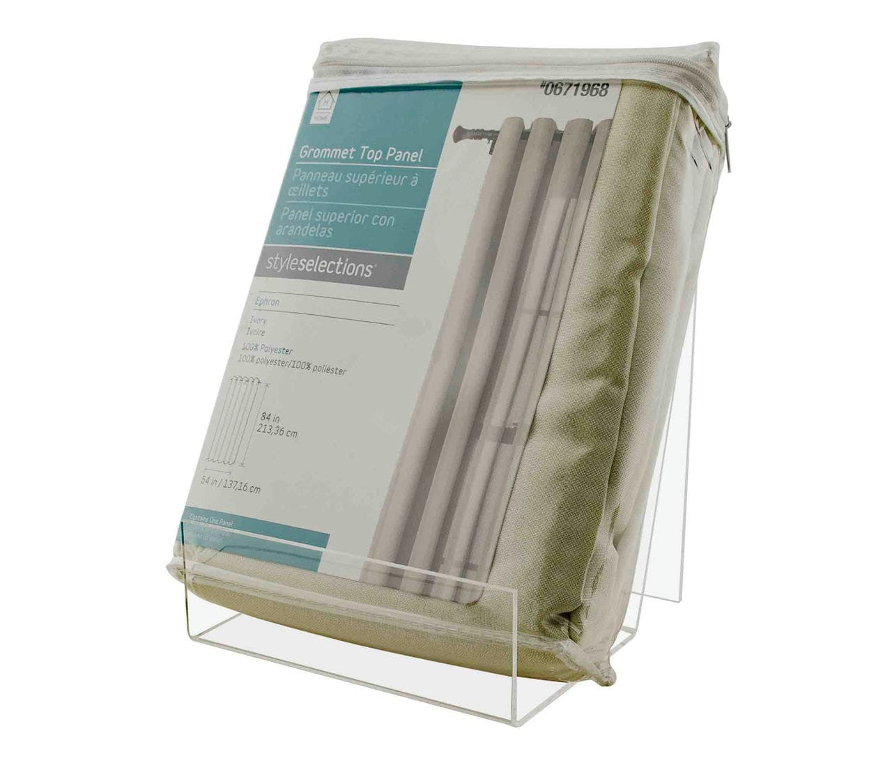 Six Inch  Easel with wide base Clear Acrylic Desktop or Countertop