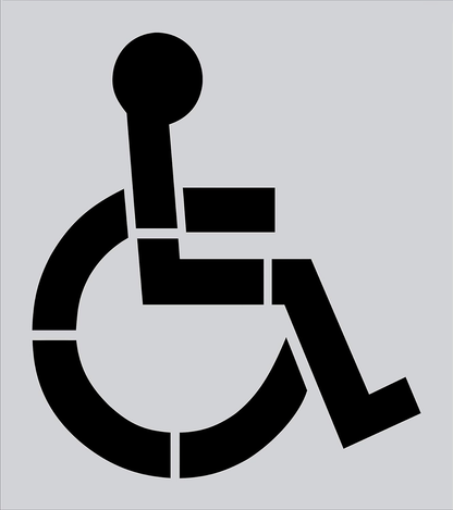 Handicap Stencil for Pavement and Parking Lots