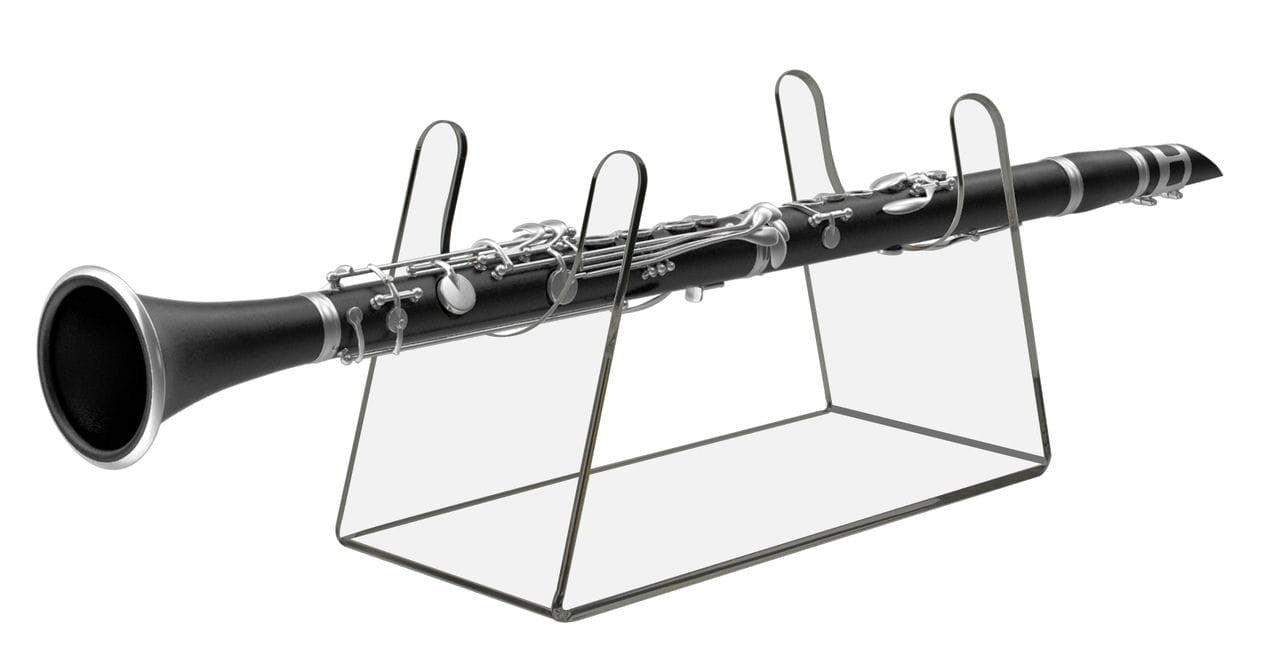 Shofar Holder Display For Yemenite or Instruments and Bats Clear