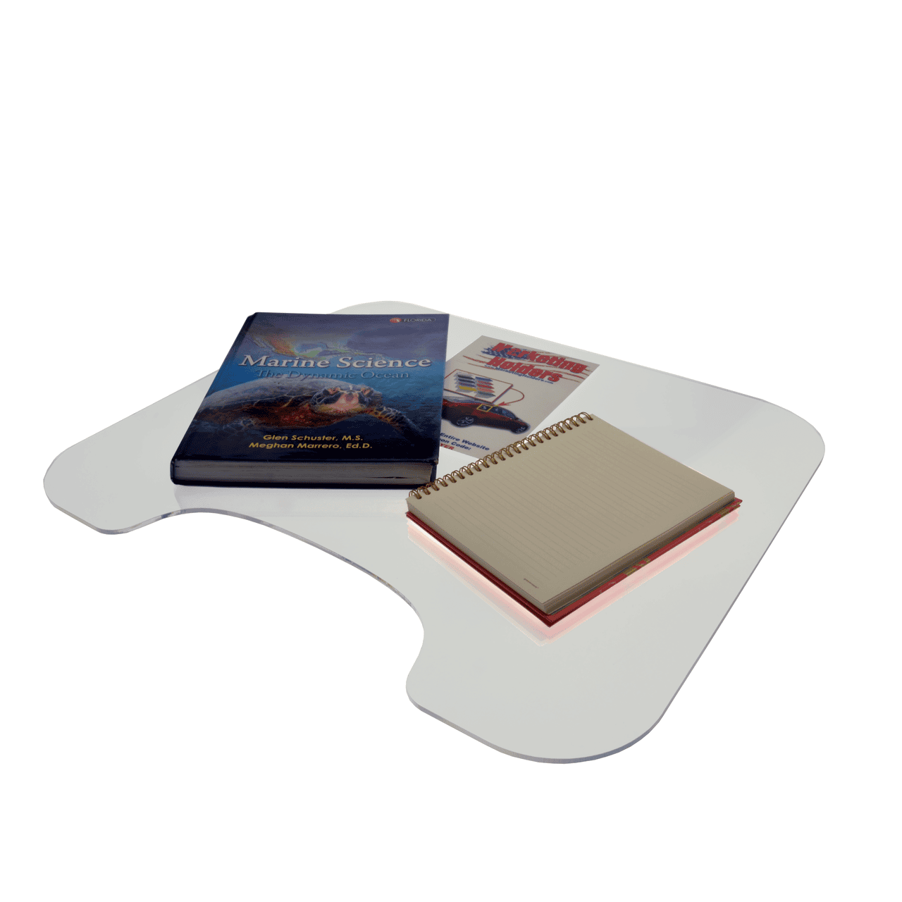 Twenty Two Inches Wide by Nineteen Inches Deep Clear Acrylic Laptop Lap Desk Study Desk