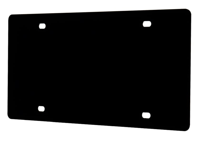 Blank License Plate Cover Laser Cut Acrylic with 4 Holes