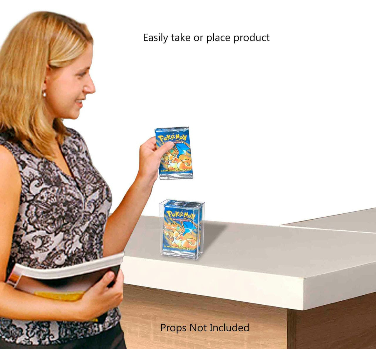 Countertop Holder for bookmarks small advertisements