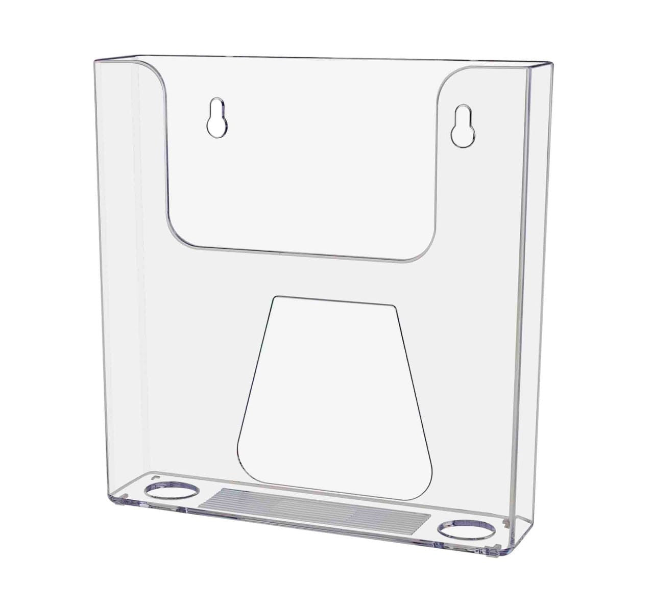 Six and a half inch wide Brochure Holder Booklet Display Rack Wall Mount Countertop