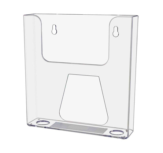 Six and a half inch wide Brochure Holder Booklet Display Rack Wall Mount Countertop