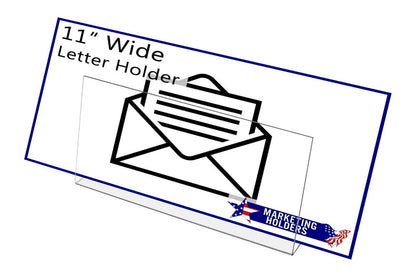 8.5"W Mail Letter Holder Desktop Bill Organizer with Slanted Back