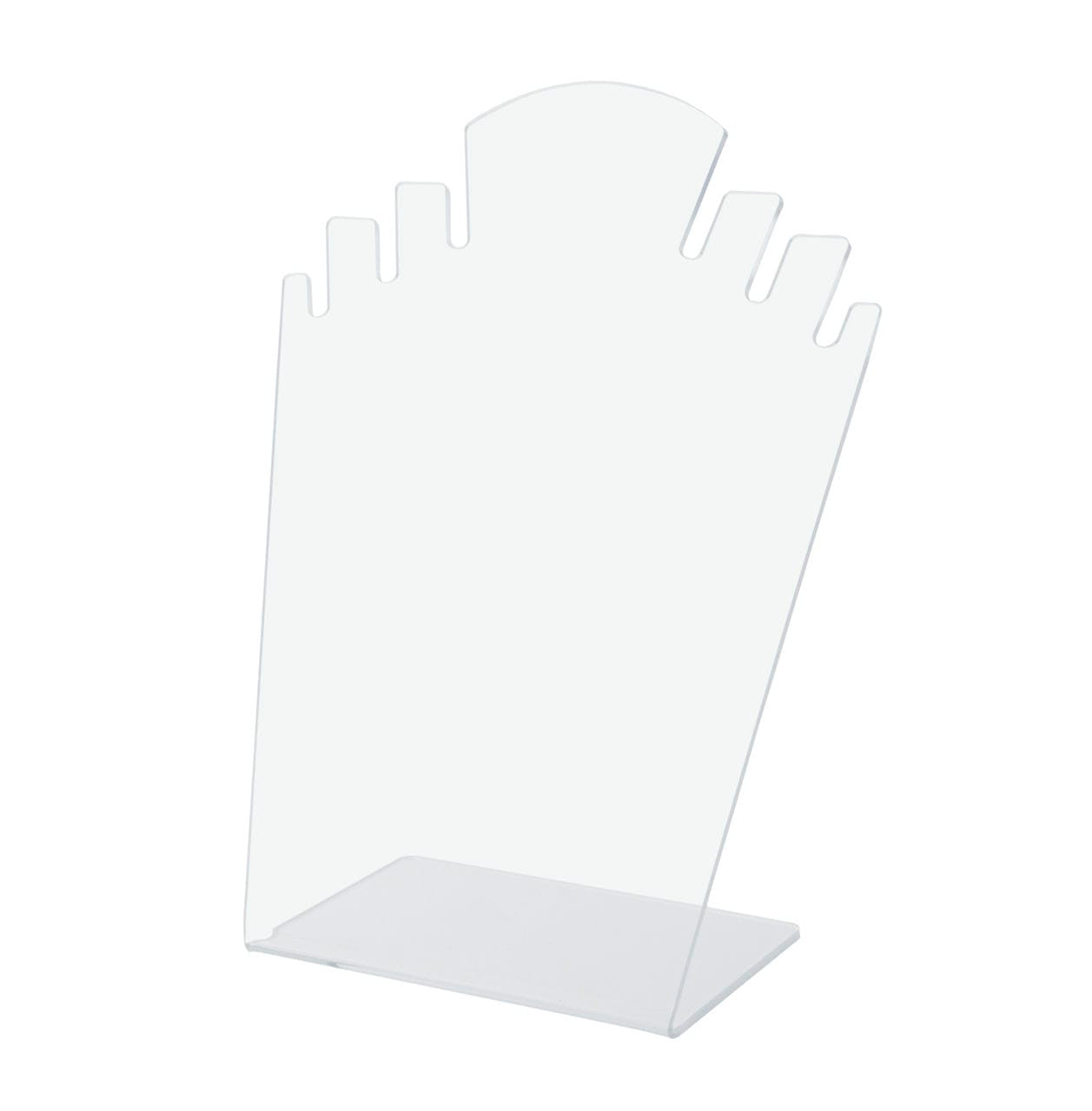 Clear earring holder for necklaces and earrings and bracelets