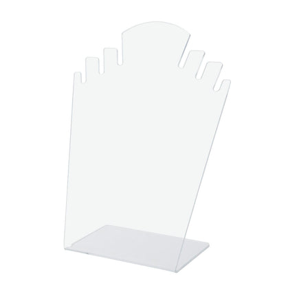 Clear earring holder for necklaces and earrings and bracelets