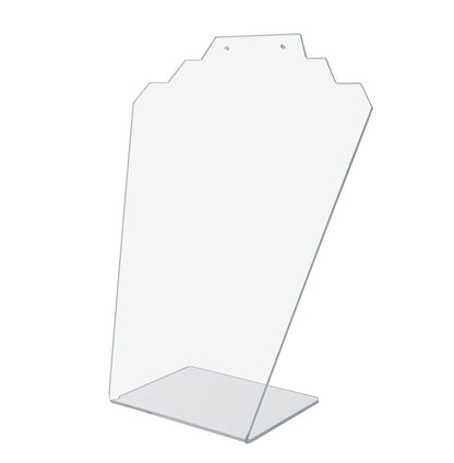 Eleven Inch High Earring Necklace Slant Back Countertop Display Stand