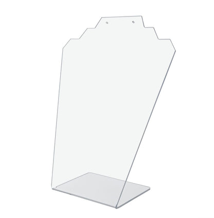 Jewelry Stand Earring Necklace Slant Back Display Showcase