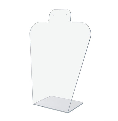 Twelve Inch High Earring Necklace Display Holder Slant Back Countertop Stand