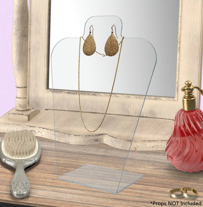 Earring Necklace Display Holder Slant Back Stand Vanity