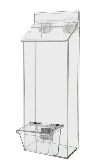 4"W x 9"H Suction Cup Outdoor Brochure Holder with Card Box